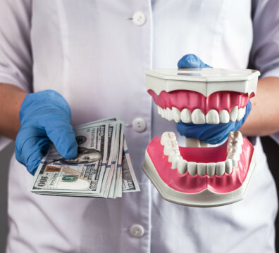 dollars dentist teeth model