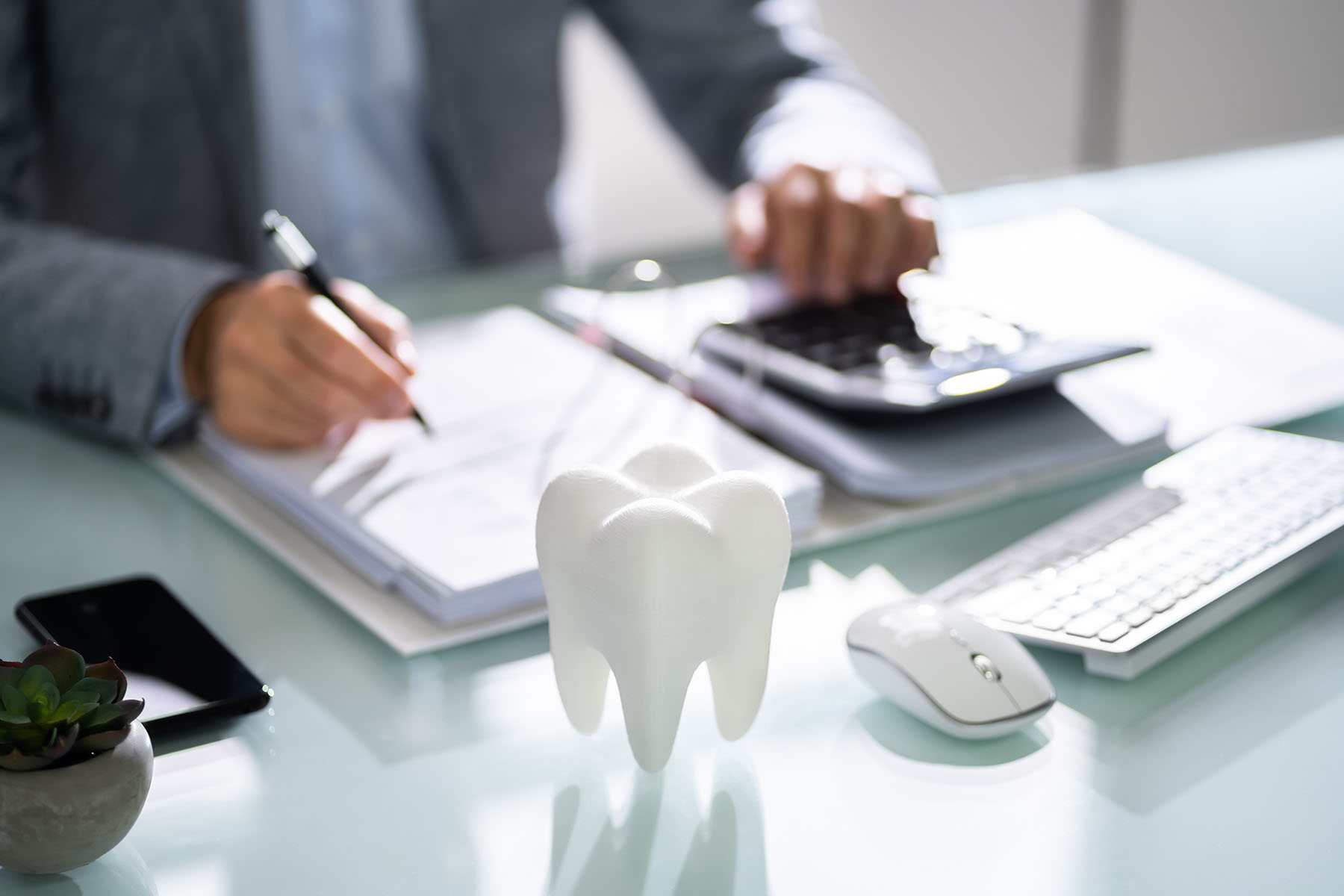 tooth business person billing