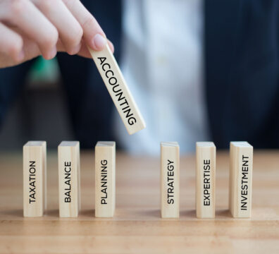 organizing accounting puzzle concept